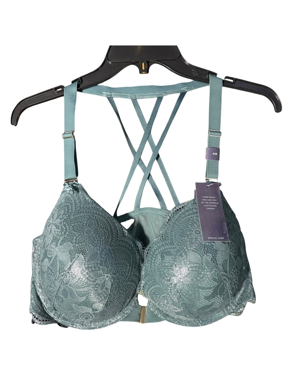 NWT Cacique Strappy Halter Bra 42D